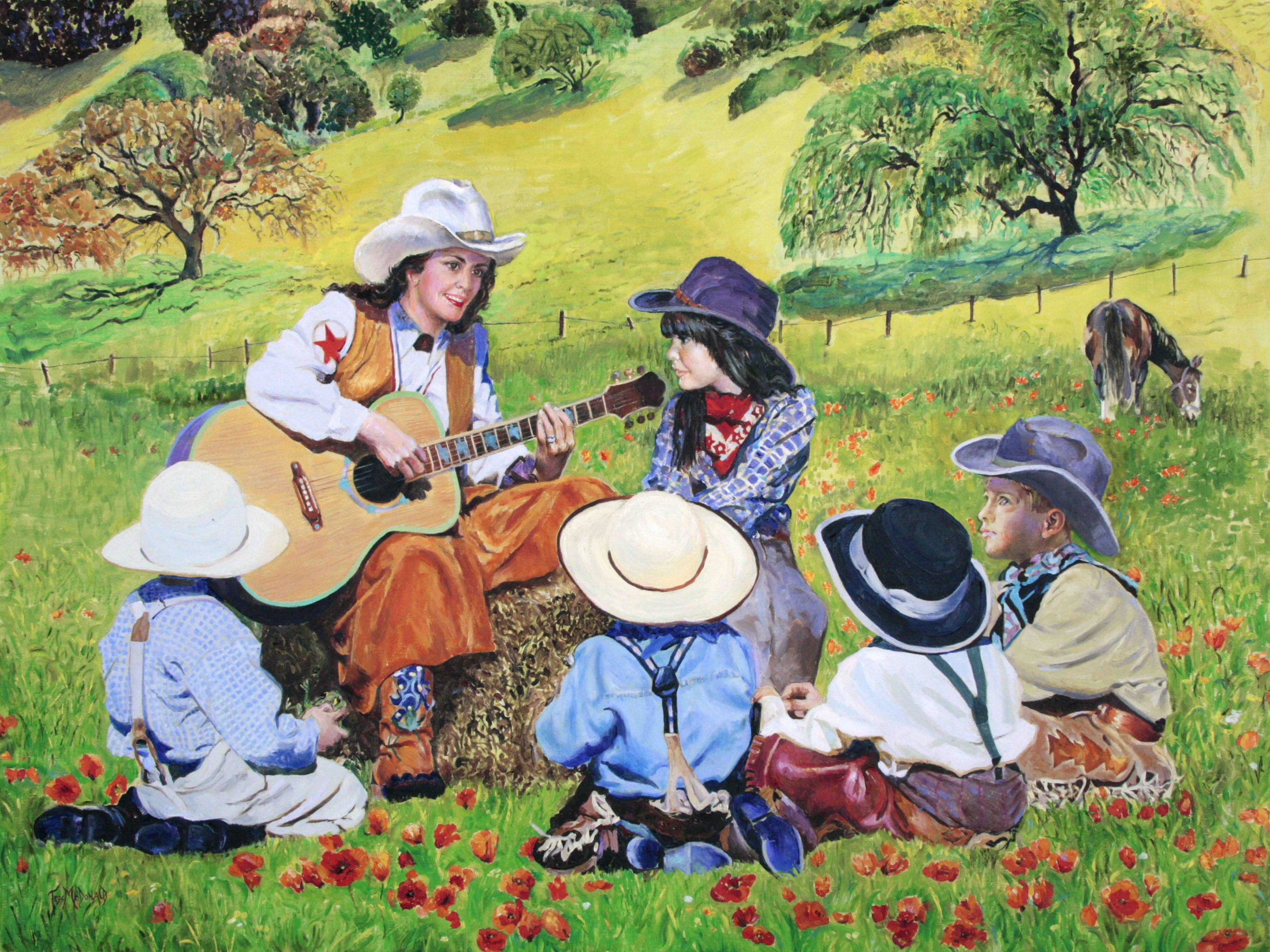 The Sing-along painting.